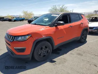 2018 Jeep Compass Sport с VIN 3C4NJCAB6JT165382, выставлен на аукционе Copart как лот 54097705 с пробегом 110 461 миль миль и Списание • Salvage title. История ставок и продаж доступна на DreamBid. Изображение 1.