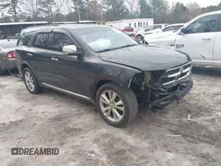2011 Dodge Durango Crew with VIN 1D4SD4GT3BC593118, listed as a IAAI auction lot 41148843 with 196,931 mi miles and . Bid and sale history available at DreamBid. Image 1.