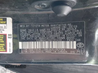 2010 Toyota Corolla with VIN 2T1BU4EEXAC265430, listed as a IAAI auction lot 42525139 with 275,198 mi miles and . Bid and sale history available at DreamBid. Image 9.
