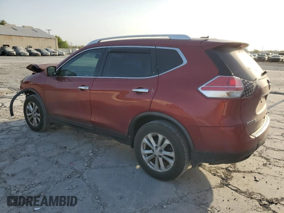 2016 Nissan Rogue SV with VIN JN8AT2MT0GW005836, listed as a Copart auction lot 49987145 with 94,636 mi miles and Salvage Title. Bid and sale history available at carsss.com. Image 2.