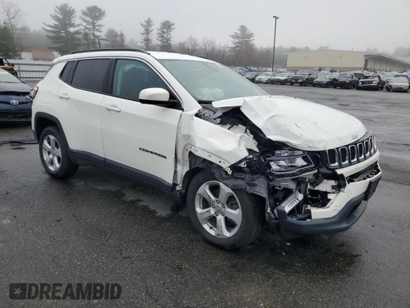 2021 Jeep Compass Altitude with VIN 3C4NJDBB4MT530103, listed as a Copart auction lot 53826555 with 55,313 mi miles and Salvage title. Bid and sale history available at DreamBid. Image 4.