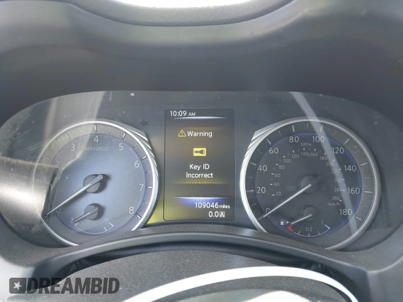 2017 Infiniti Q50 2.0t with VIN JN1CV7AP5HM641865, listed as a IAAI auction lot 41931936 with 109,046 mi miles. Bid and sale history available at carsss.com. Image 7.