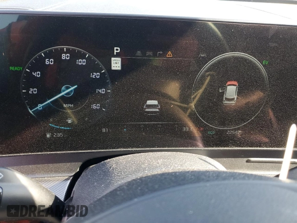 2023 Kia Sportage SX-Prestige with VIN KNDPXCAG8P7019761, listed as a Copart auction lot 63272395 with 22,547 mi miles and Salvage title. Bid and sale history available at DreamBid. Image 9.