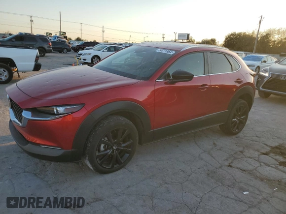 2022 Mazda CX-30 2.5 Turbo with VIN 3MVDMBAYXNM437805, listed as a Copart auction lot 74371364 with 22,533 mi miles and Clean Title. Bid and sale history available at DreamBid. Image 1.