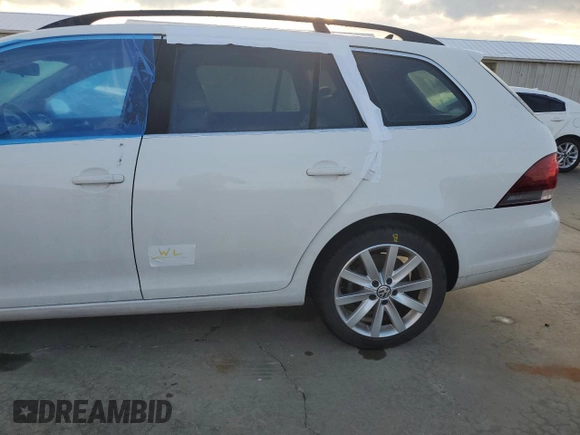 2012 Volkswagen Jetta SportWagen TDI w/Sunroof & Nav with VIN 3VWPL7AJ0CM703442, listed as a Copart auction lot 73928234 with 0 mi miles and Non Repairable. Bid and sale history available at carsss.com. Image 12.