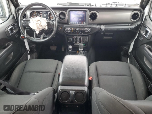 2022 Jeep Wrangler Unlimited Sport S with VIN 1C4HJXDG7NW150546, listed as a Copart auction lot 52297485 with 43,156 mi miles and Salvage title. Bid and sale history available at DreamBid. Image 8.