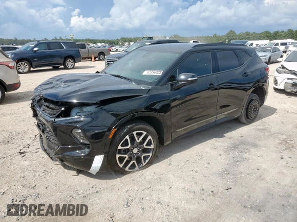 2024 Chevrolet Blazer RS with VIN 3GNKBERS5RS181954, listed as a Copart auction lot 62336035 with 10,701 mi miles and Salvage title. Bid and sale history available at DreamBid. Image 1.