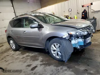 2012 Nissan Murano LE with VIN JN8AZ1MW0CW218749, listed as a Copart auction lot 88543305 with 106,707 mi miles and Salvage Title. Bid and sale history available at carsss.com. Image 4.