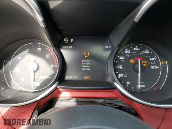 2021 Alfa Romeo Giulia Ti with VIN ZARFANBNXM7641463, listed as a Copart auction lot 42872425 with 47,471 mi miles and Salvage title. Bid and sale history available at DreamBid. Image 9.