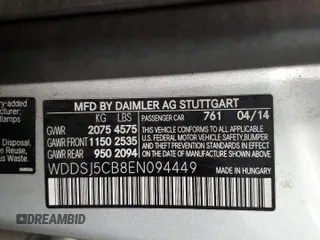 2014 Mercedes-Benz CLA 45 AMG z VIN WDDSJ5CB8EN094449, wystawiony jako Copart lot #46258665 z przebiegiem 114 363 mil mil oraz Szkoda całkowita • Salvage title. Historia ofert i sprzedaży dostępna na DreamBid. Obrazek 13.