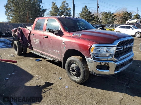 2021 Ram 3500 Tradesman with VIN 3C63RRGL9MG505034, listed as a Copart auction lot 42803745 with 269,009 mi miles and Salvage Title. Bid and sale history available at carsss.com. Image 4.