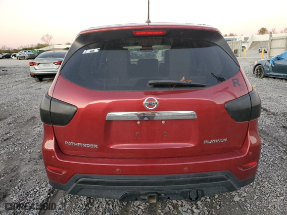 2015 Nissan Pathfinder S with VIN 5N1AR2MN1FC678450, listed as a Copart auction lot 81737474 with 136,468 mi miles and Salvage Title. Bid and sale history available at carsss.com. Image 6.