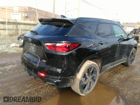 2021 Chevrolet Blazer RS with VIN 3GNKBERS9MS564305, listed as a IAAI auction lot 41662908 with 30,065 mi miles and . Bid and sale history available at DreamBid. Image 4.