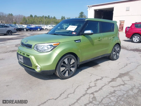 2014 Kia Soul ! with VIN KNDJX3A55E7733493, listed as a IAAI auction lot 42038499 with 156,224 mi miles. Bid and sale history available at carsss.com. Image 2.