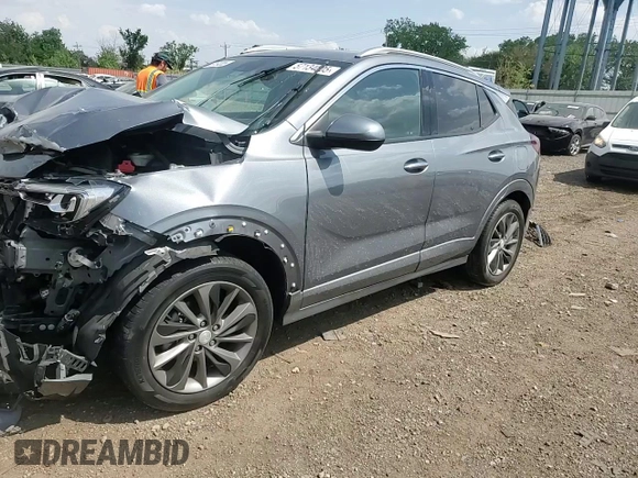 2022 Buick Encore GX Essence with VIN KL4MMGSL3NB011134, listed as a Copart auction lot 57134005 with 88,021 mi miles and Salvage title. Bid and sale history available at DreamBid. Image 14.