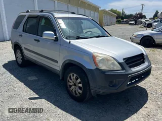 2005 Honda CR-V EX z VIN SHSRD78895U334317, wystawiony jako Copart lot #60714895 z przebiegiem 162 834 mil mil oraz Czysty tytuł • Clean title. Historia ofert i sprzedaży dostępna na DreamBid. Obrazek 1.
