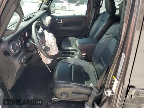 2021 Jeep Wrangler Unlimited Sahara с VIN 1C4HJXEN9MW574788, выставлен на аукционе Copart как лот 55109505 с пробегом 21 974 миль миль и Списание • Salvage title. История ставок и продаж доступна на DreamBid. Изображение 7.