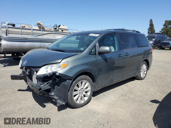 2014 Toyota Sienna Ltd with VIN 5TDDK3DC1ES074498, listed as a Copart auction lot 50272945 with 152,055 mi miles and Salvage Title. Bid and sale history available at carsss.com. Image 1.
