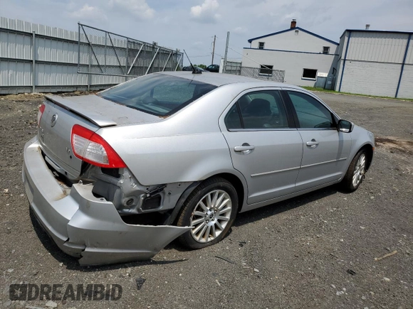 2009 Mercury Milan Premier with VIN 3MEHM08139R634032, listed as a Copart auction lot 62465905 with Not provided miles and Salvage title. Bid and sale history available at DreamBid. Image 3.