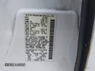 2008 Nissan Xterra S with VIN 5N1AN08U58C542469, listed as a IAAI auction lot 41328000 with 178,910 mi miles and . Bid and sale history available at DreamBid. Image 9.