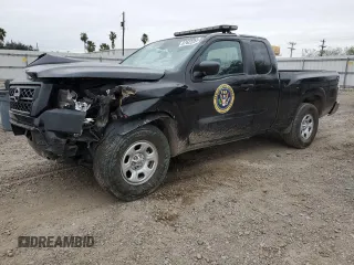 2024 Nissan Frontier S with VIN 1N6ED1CLXRN608417, listed as a Copart auction lot 87622355 with 73,886 mi miles and Salvage Title. Bid and sale history available at carsss.com. Image 1.