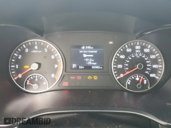 2019 Kia Optima S with VIN 5XXGT4L30KG377044, listed as a Copart auction lot 46994765 with 83,962 mi miles and Salvage Title. Bid and sale history available at carsss.com. Image 9.