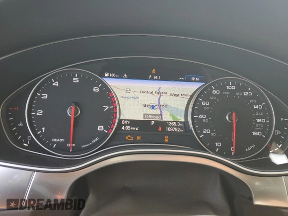 2017 Audi A7 Prestige with VIN WAU22AFC6HN012031, listed as a Copart auction lot 71198204 with 109,752 mi miles and Salvage Title. Bid and sale history available at carsss.com. Image 9.