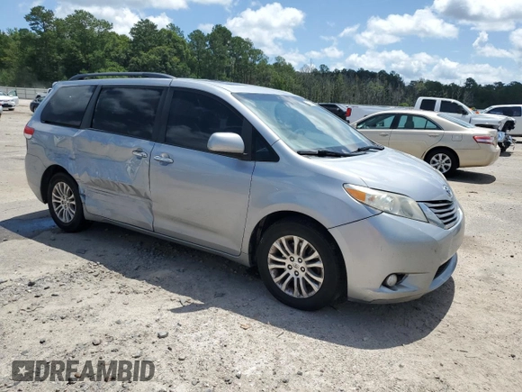 2011 Toyota Sienna XLE AAS with VIN 5TDYK3DC2BS011343, listed as a Copart auction lot 61223675 with 187,206 mi miles and Salvage title. Bid and sale history available at DreamBid. Image 4.