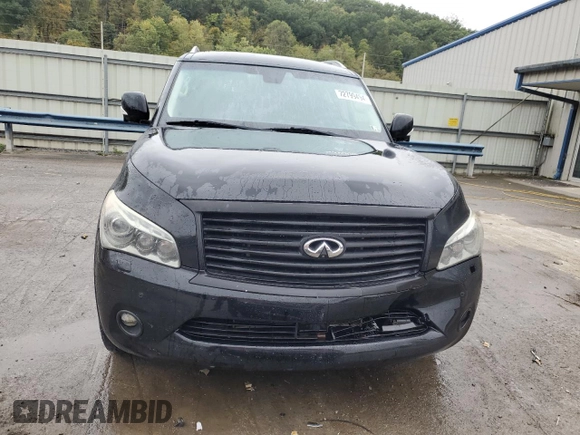 2011 Infiniti QX56 7-passenger with VIN JN8AZ2NE9B9006375, listed as a Copart auction lot 72799494 with 185,281 mi miles and Salvage Title. Bid and sale history available at carsss.com. Image 5.