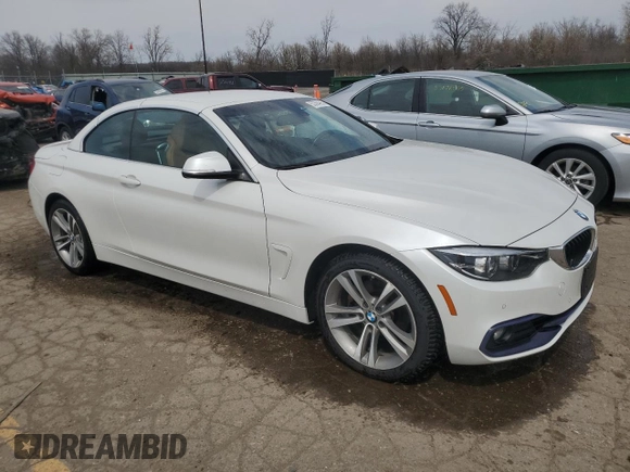 2019 BMW 4 Series 430i xDrive with VIN WBA4Z3C56KEN88750, listed as a Copart auction lot 53304355 with 53,918 mi miles and Clean title. Bid and sale history available at DreamBid. Image 4.