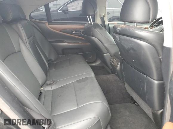 2010 Lexus LS 460 with VIN JTHBL5EF6A5097444, listed as a Copart auction lot 60158115 with 165,130 mi miles and Salvage title. Bid and sale history available at DreamBid. Image 10.