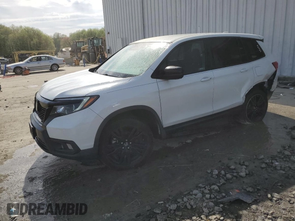 2020 Honda Passport Sport with VIN 5FNYF8H24LB016150, listed as a Copart auction lot 54767285 with 51,811 mi miles and Salvage title. Bid and sale history available at DreamBid. Image 1.
