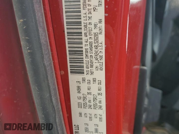 2008 Jeep Wrangler X с VIN 1J4FA24148L526285, выставлен на аукционе Copart как лот 56312705 с пробегом 137 489 миль миль и Списание • Salvage title. История ставок и продаж доступна на DreamBid. Изображение 12.