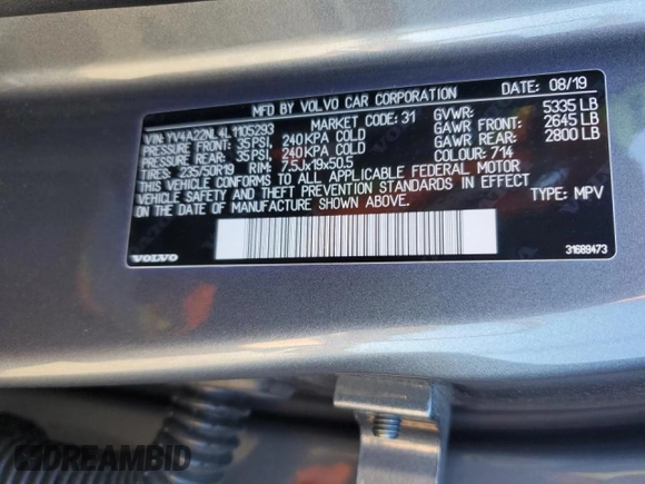 2020 Volvo V90 с VIN YV4A22NL4L1105293, выставлен на аукционе Copart как лот 75251424 с пробегом 63 930 миль миль и Списание • Salvage title. История ставок и продаж доступна на DreamBid. Изображение 13.