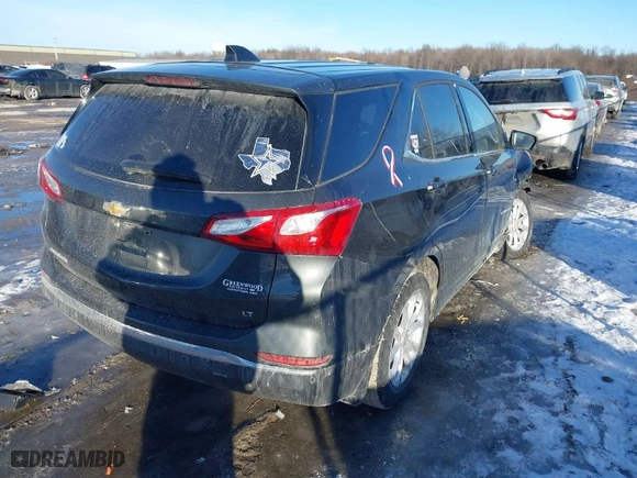 2020 Chevrolet Equinox LT with VIN 3GNAXJEV9LS512452, listed as a IAAI auction lot 41429900 with 51,155 mi miles. Bid and sale history available at carsss.com. Image 4.