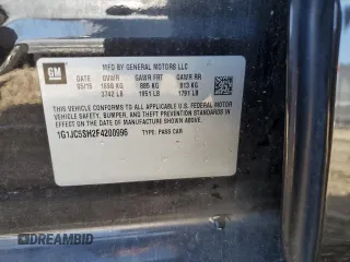 2015 Chevrolet Sonic LT z VIN 1G1JC5SH2F4200996, wystawiony jako Copart lot #53979965 z przebiegiem 129 200 mil mil oraz Szkoda całkowita • Salvage title. Historia ofert i sprzedaży dostępna na DreamBid. Obrazek 12.