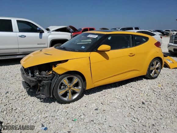2012 Hyundai Veloster w/Black Int with VIN KMHTC6AD4CU082168, listed as a Copart auction lot 48978365 with 109,256 mi miles and Salvage Title. Bid and sale history available at carsss.com. Image 1.