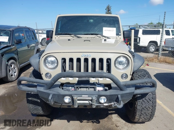 2017 Jeep Wrangler Unlimited Sahara with VIN 1C4BJWEG1HL746854, listed as a IAAI auction lot 41948127 with 97,730 mi miles. Bid and sale history available at carsss.com. Image 12.