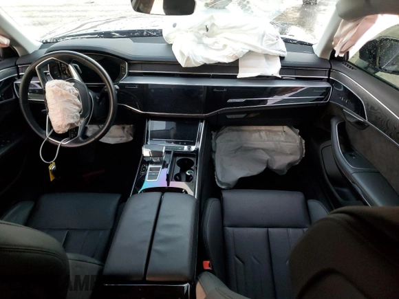 2020 Audi A8 L with VIN WAU8EAF82LN004241, listed as a Copart auction lot 86250664 with 0 mi miles and Salvage Title. Bid and sale history available at carsss.com. Image 8.