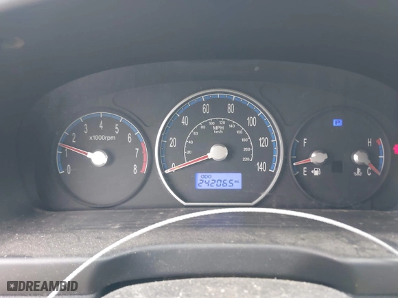 2009 Hyundai Santa Fe GLS with VIN 5NMSG13D69H279184, listed as a IAAI auction lot 41944760 with 242,065 mi miles. Bid and sale history available at carsss.com. Image 7.