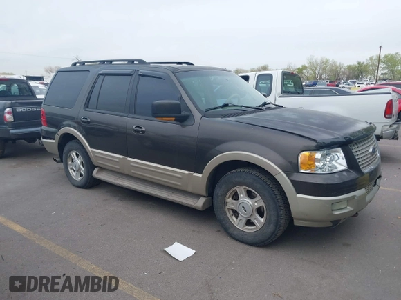 2005 Ford Expedition Eddie Bauer with VIN 1FMFU18525LA94923, listed as a IAAI auction lot 42040884 with 231,064 mi miles and . Bid and sale history available at DreamBid. Image 1.