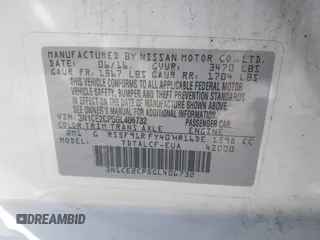 2016 Nissan Note S Plus with VIN 3N1CE2CP5GL406732, listed as a IAAI auction lot 41966939 with 77,804 mi miles and . Bid and sale history available at DreamBid. Image 9.