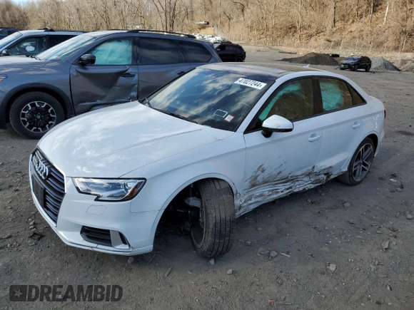 2018 Audi A3 Sedan Premium with VIN WAUB8GFF5J1040976, listed as a Copart auction lot 47027244 with 55,097 mi miles. Bid and sale history available at carsss.com. Image 1.