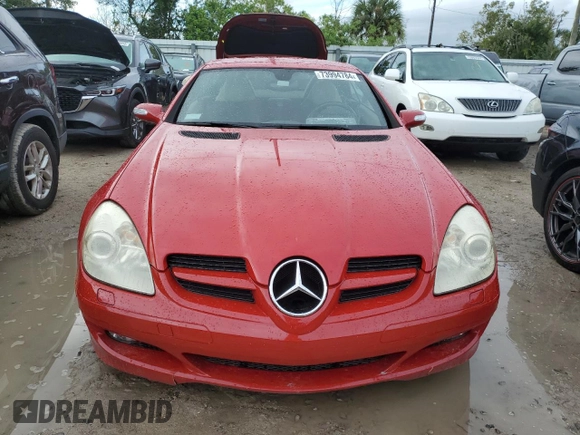 2005 Mercedes-Benz SLK-Class with VIN WDBWK56F25F037759, listed as a Copart auction lot 73994784 with 79,293 mi miles and Non Repairable. Bid and sale history available at carsss.com. Image 5.