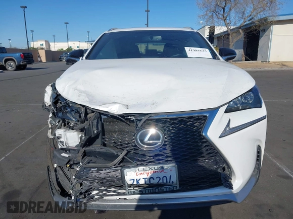 2015 Lexus NX 200t with VIN JTJYARBZ8F2004307, listed as a IAAI auction lot 41985535 with 163,254 mi miles. Bid and sale history available at carsss.com. Image 13.