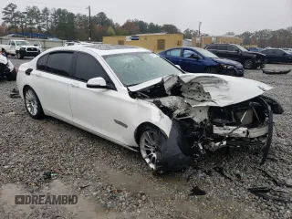 2015 BMW 7 Series 740Li xDrive with VIN WBAYF4C56FD873962, listed as a Copart auction lot 81547544 with 0 mi miles and Salvage Title. Bid and sale history available at carsss.com. Image 4.