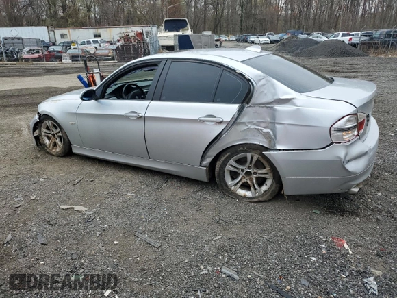 2008 BMW 3 Series 328i with VIN WBAVA37538NL50420, listed as a Copart auction lot 51566755 with 153,561 mi miles and Salvage Title. Bid and sale history available at DreamBid. Image 2.