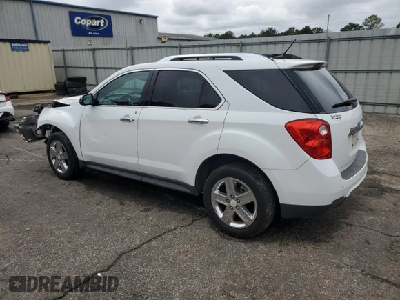 2014 Chevrolet Equinox LTZ with VIN 2GNALDEKXE6381200, listed as a Copart auction lot 80220584 with 130,829 mi miles and Salvage Title. Bid and sale history available at carsss.com. Image 2.