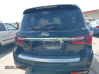 2018 Infiniti QX80 with VIN JN8AZ2NF4J9660983, listed as a IAAI auction lot 42063055 with 24,347 mi miles. Bid and sale history available at carsss.com. Image 16.