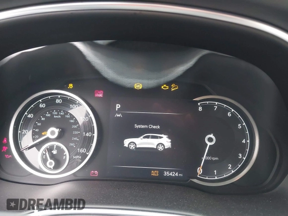 2022 Genesis GV80 Advanced Plus with VIN KMUHCESCXNU078815, listed as a IAAI auction lot 41558532 with 35,424 mi miles and . Bid and sale history available at DreamBid. Image 7.